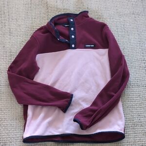 Lands' End Heritage button fleece